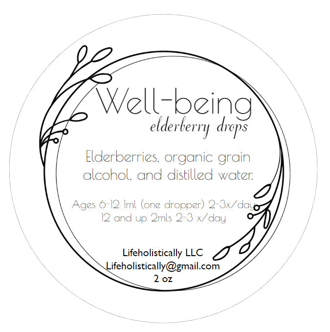 elderberry tincture label