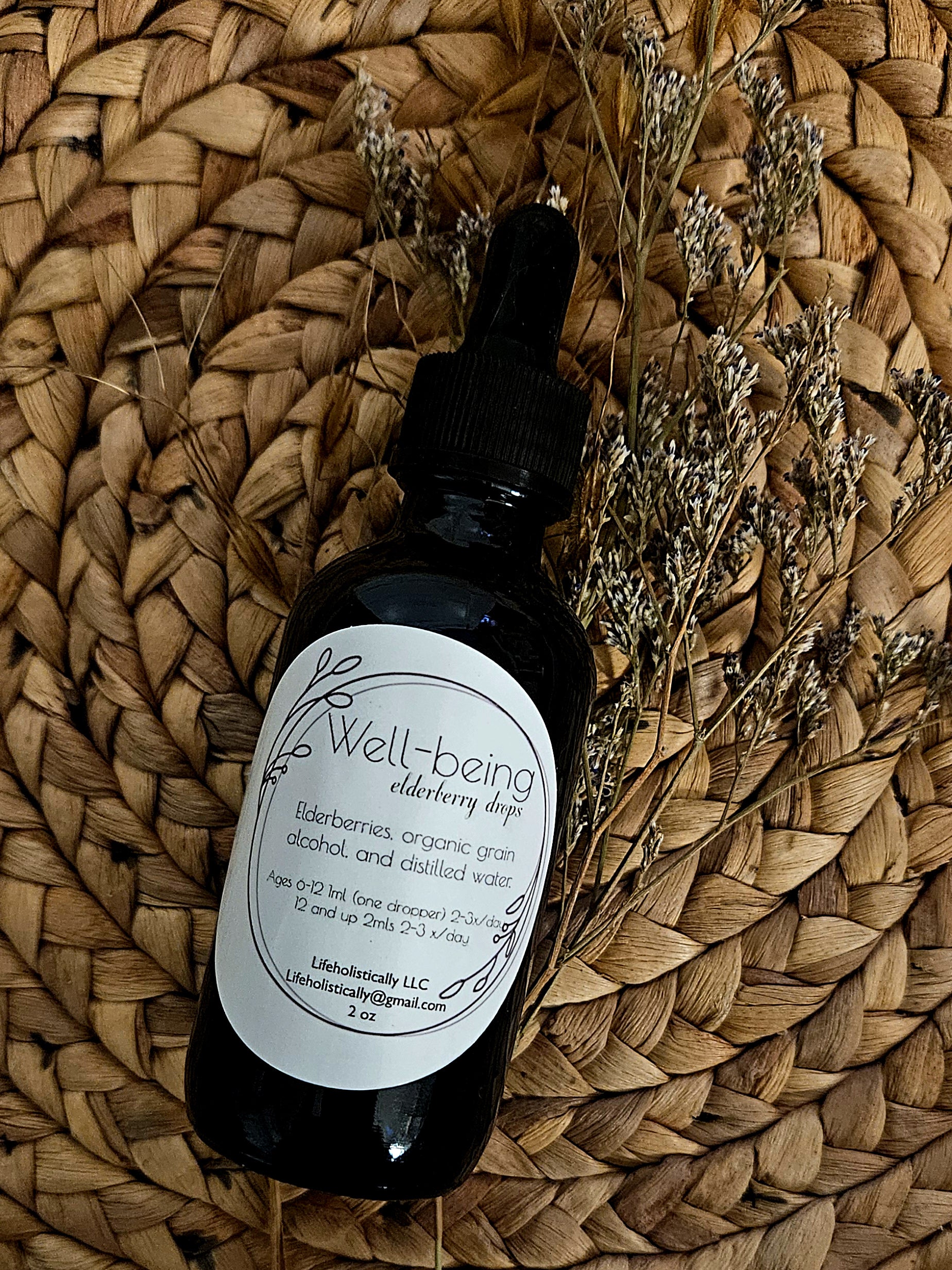 Well-Being Elderberry Drops Tincture Front